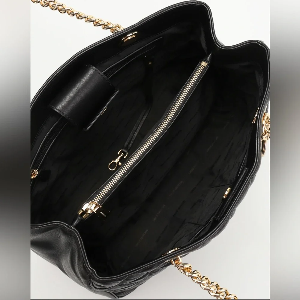 NWOT Michael Kors QuilTed leAthEr toTe 🎩🔥🌹 - Picture 3 of 7